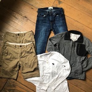 Abercrombie Kids Bundle jeans, jacket, shirt 11/12